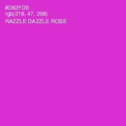 #D82FD0 - Razzle Dazzle Rose Color Image
